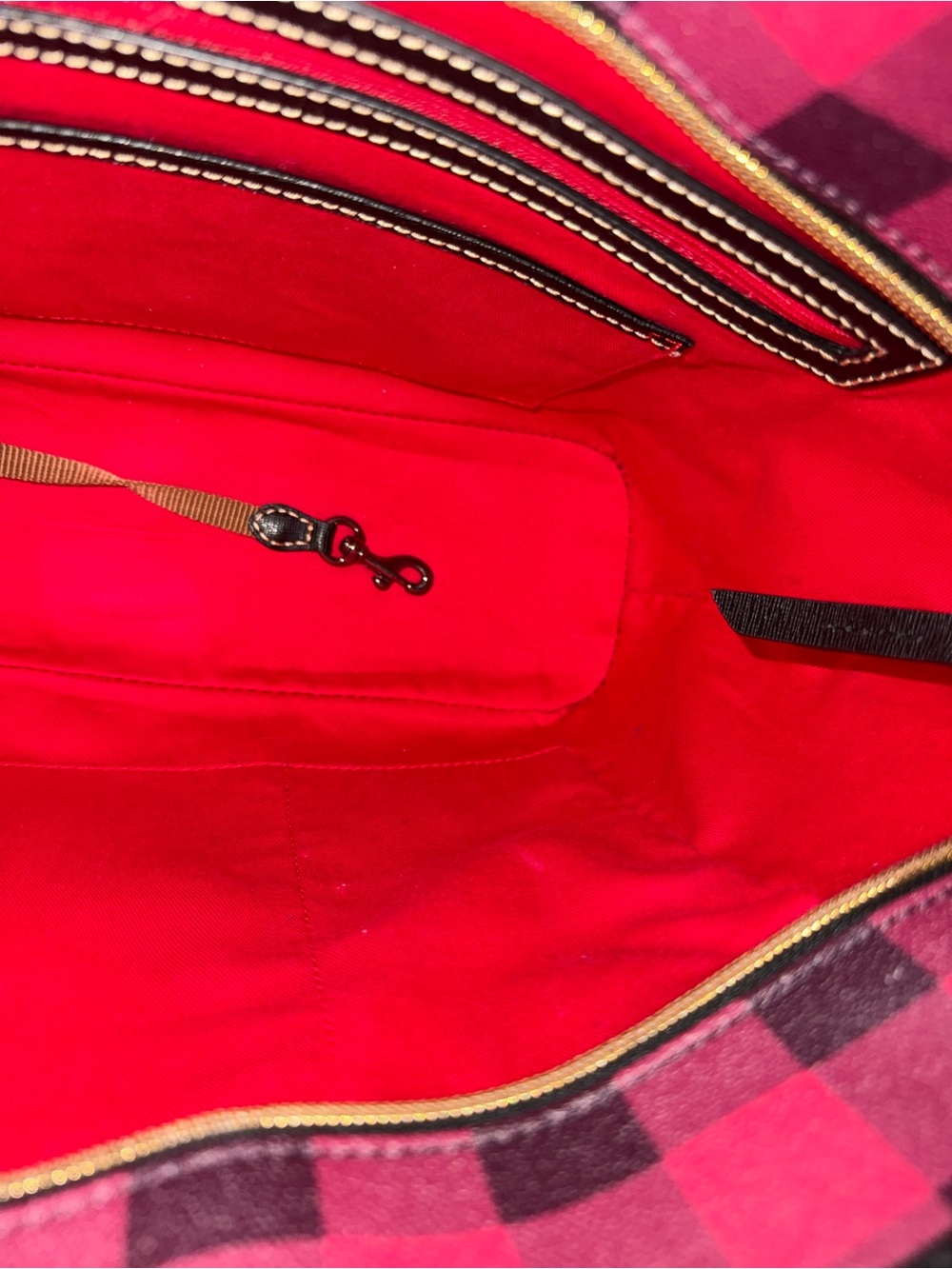 Dooney & Bourke Pink Black Tucker Tote - Picture 10 of 11